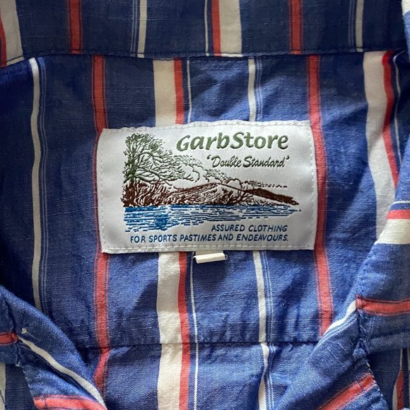 Garbstore "Double Standard" Short-Sleeve Button Up Shirt - "Men's" Small - Picture 3 of 6